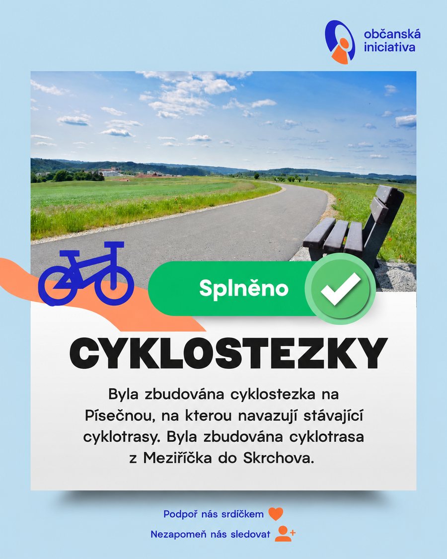 Cyklostezka na Písečnou